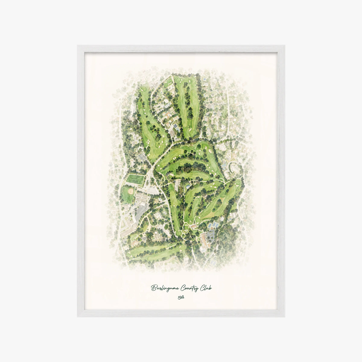 Burlingame Country Club white frame