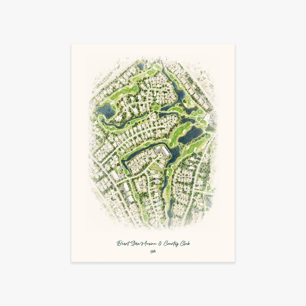 Burnt Store Marina & Country Club printed artwork