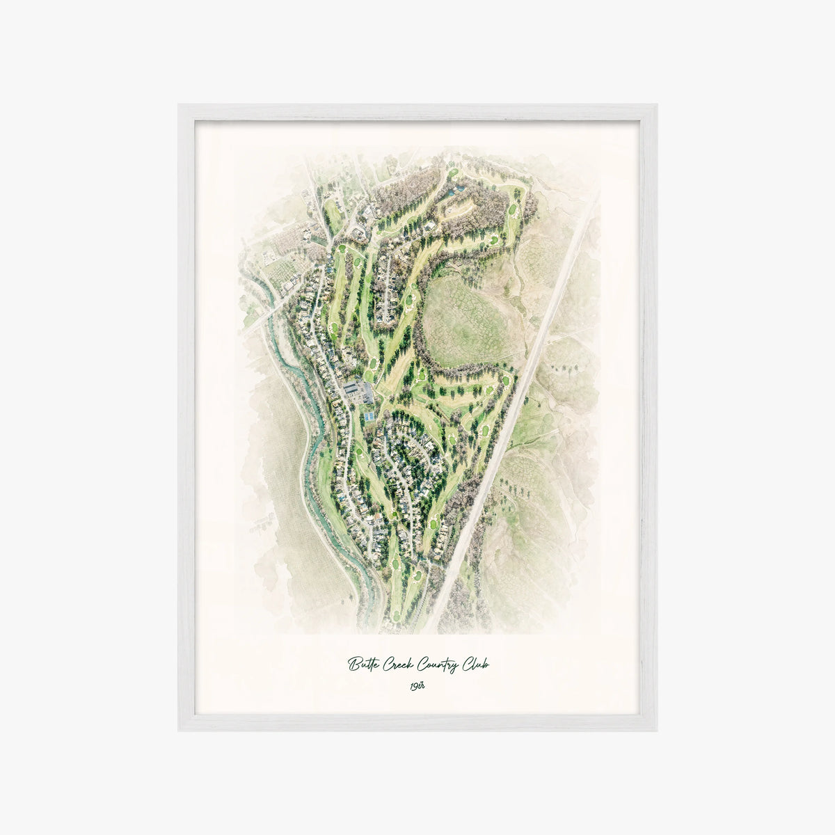 Butte Creek Country Club white frame