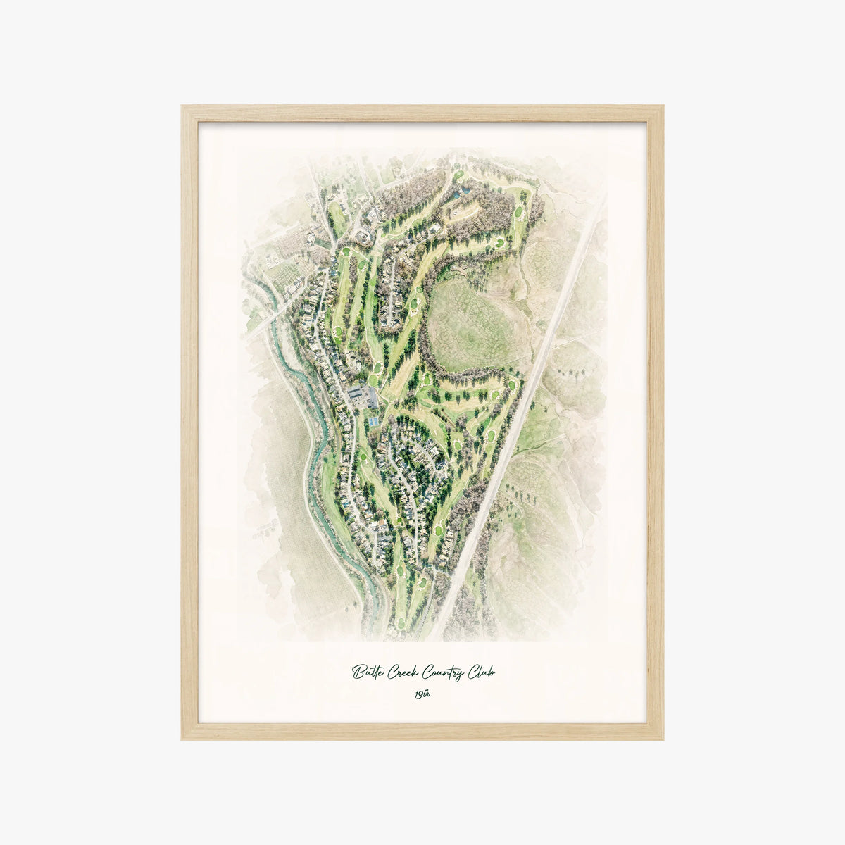 Butte Creek Country Club wood frame