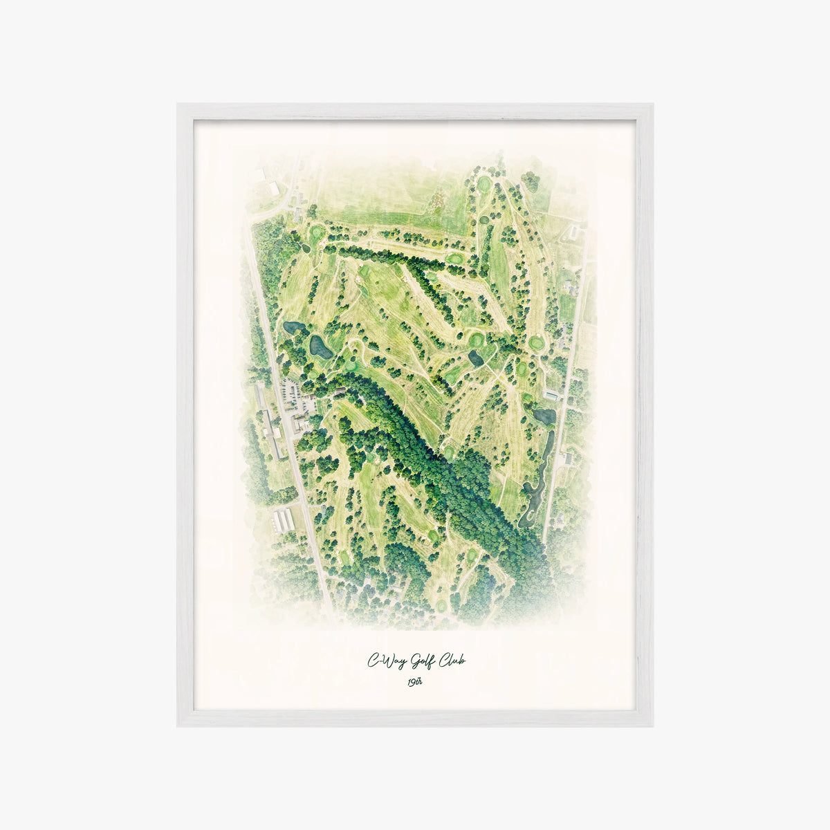 C-Way Golf Club white frame