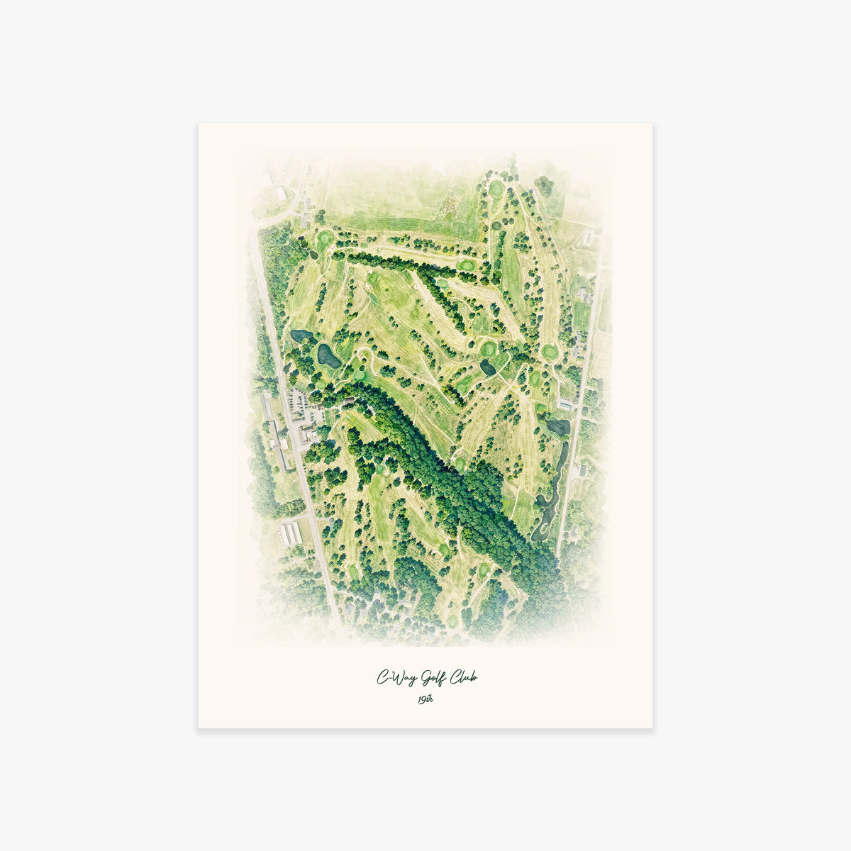 C-Way Golf Club printed artwork