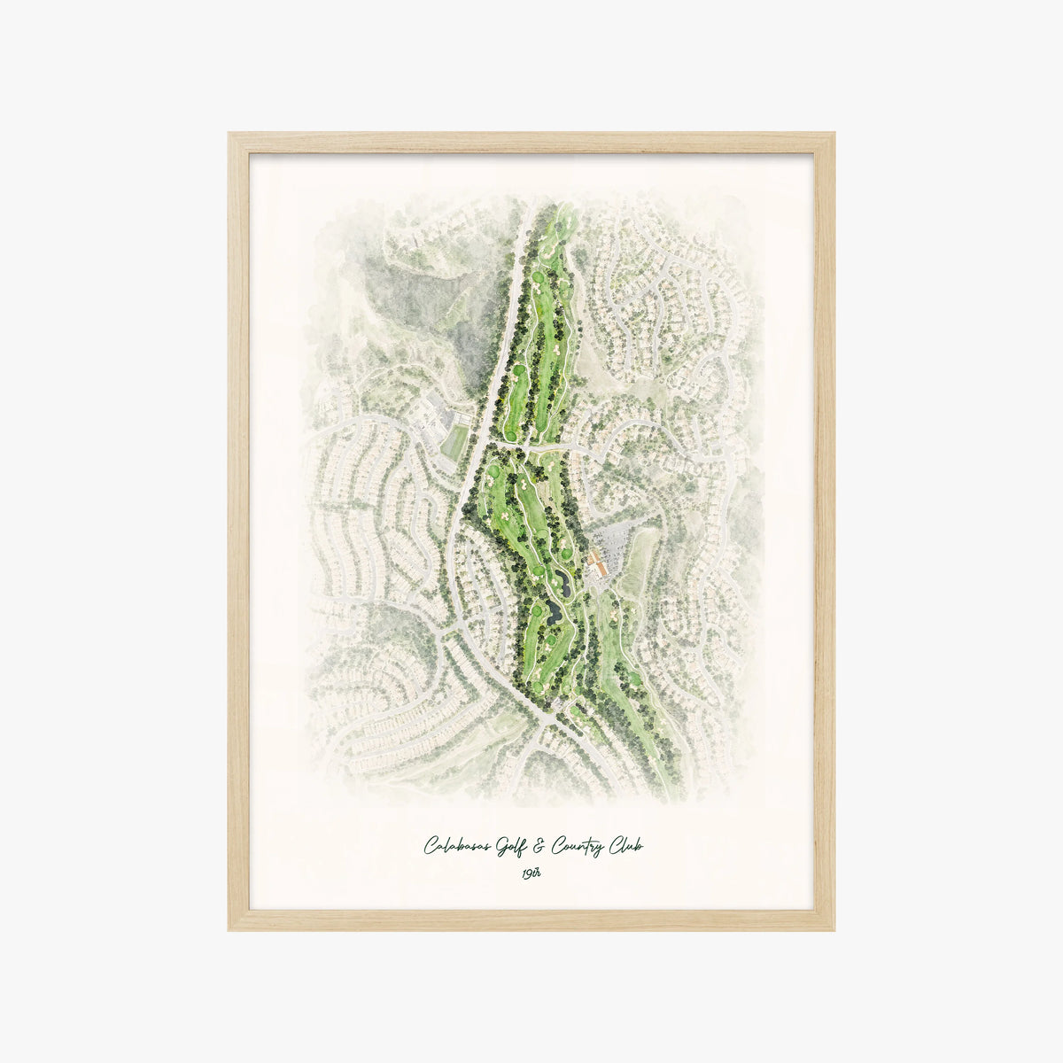 Calabasas Golf & Country Club wood frame