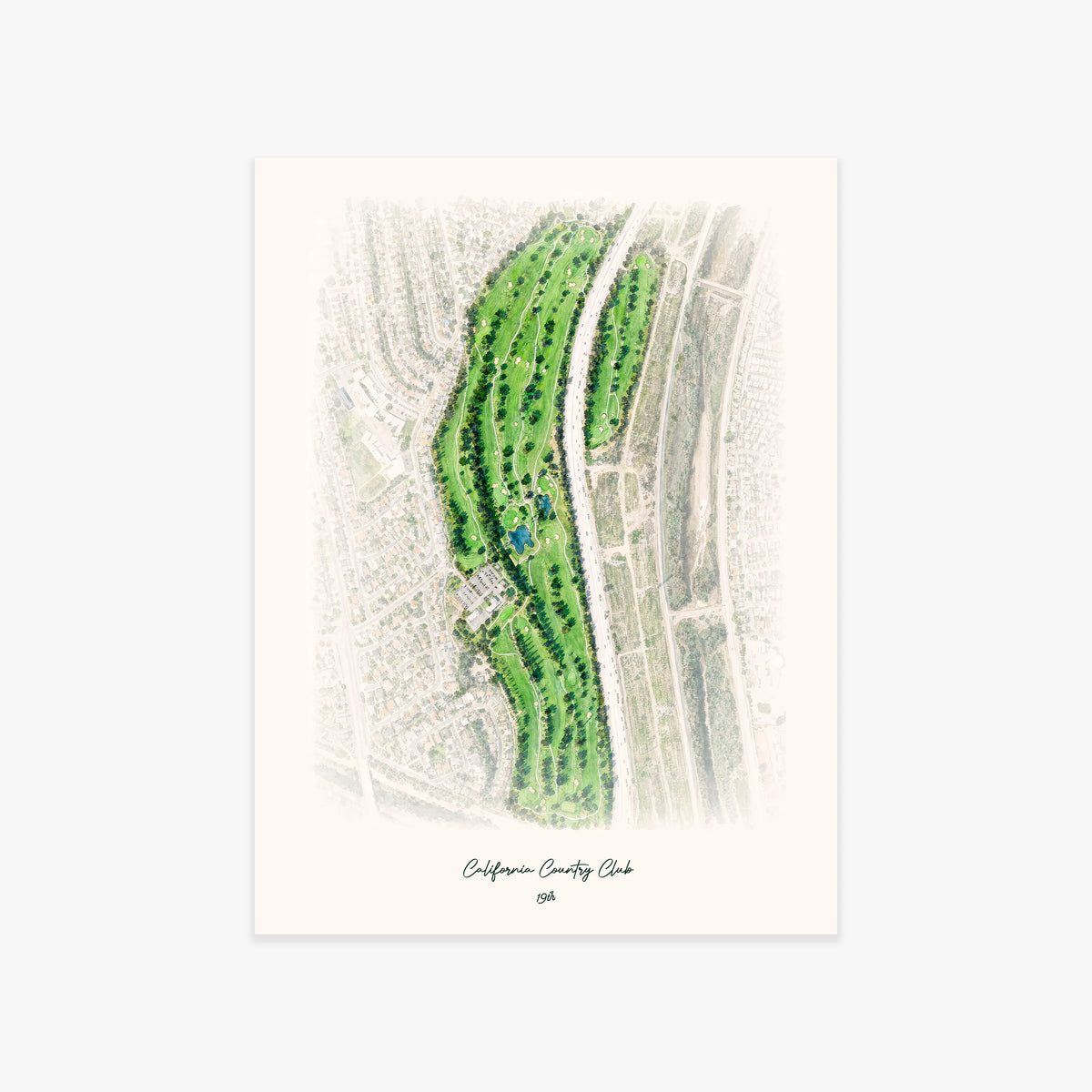 California Country Club printed artwork