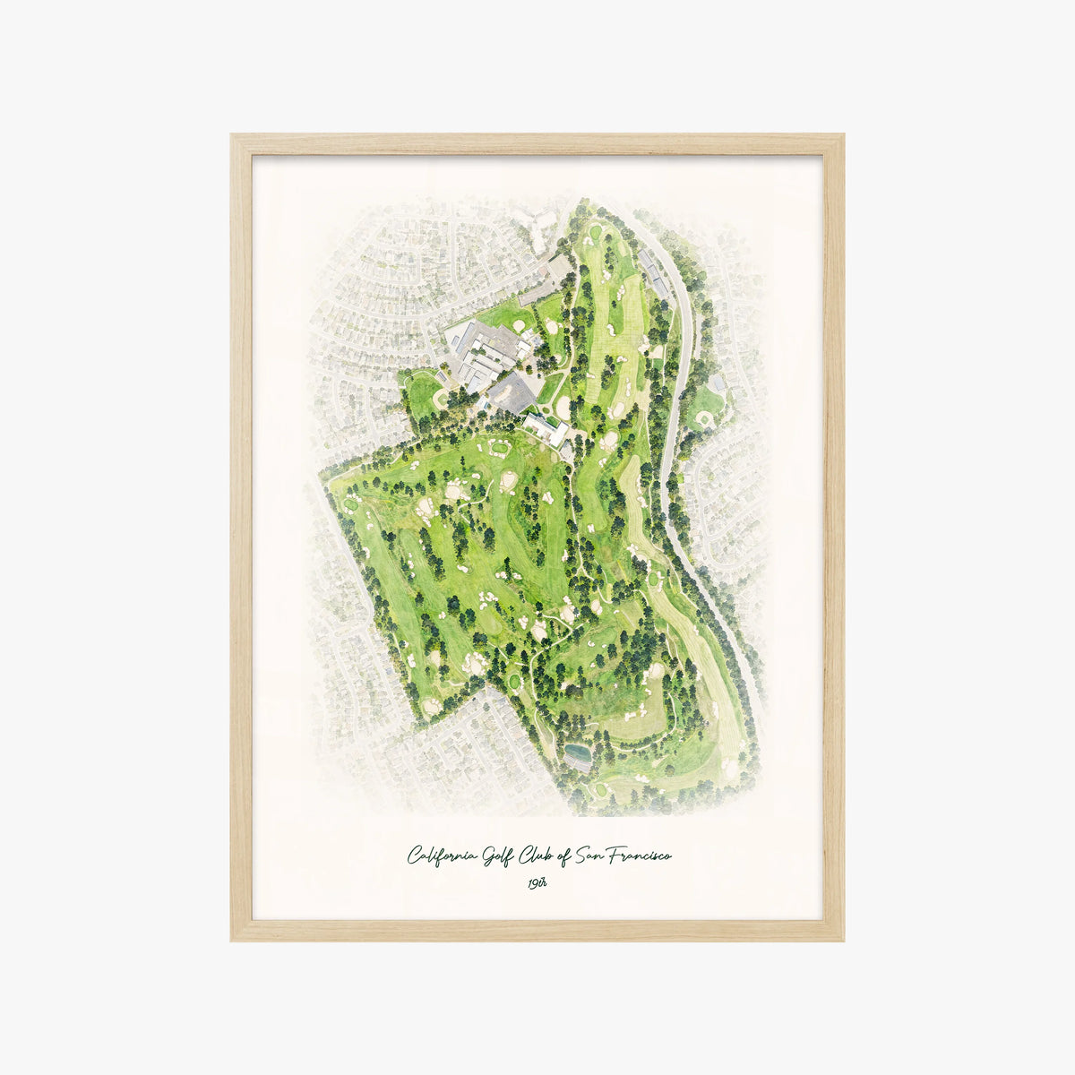 California Golf Club of San Francisco wood frame