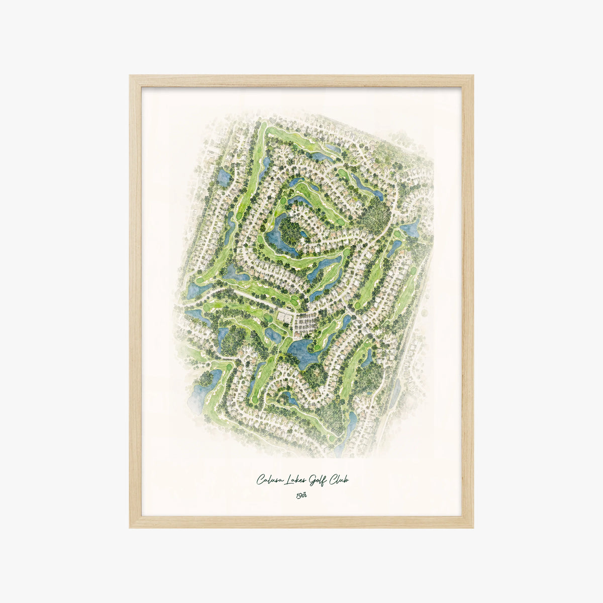 Calusa Lakes Golf Club wood frame