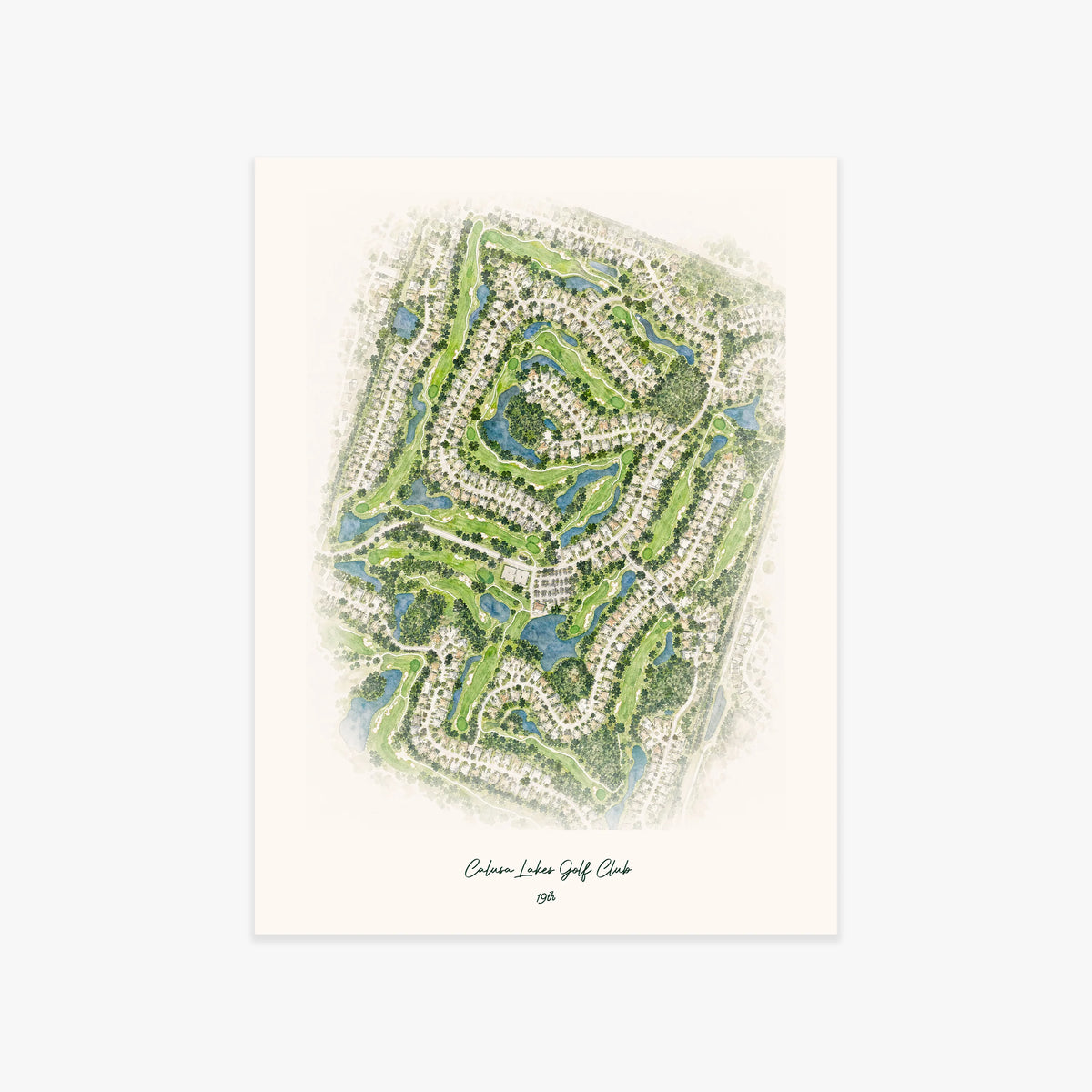 Calusa Lakes Golf Club printed artwork