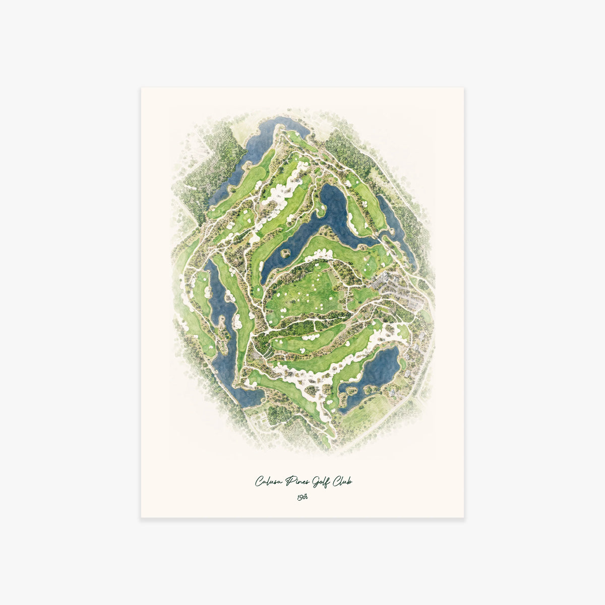 Calusa Pines Golf Club printed artwork