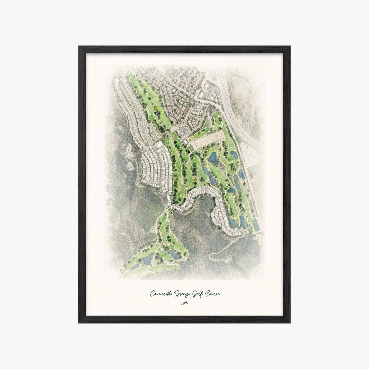 Camarillo Springs Golf Course black frame