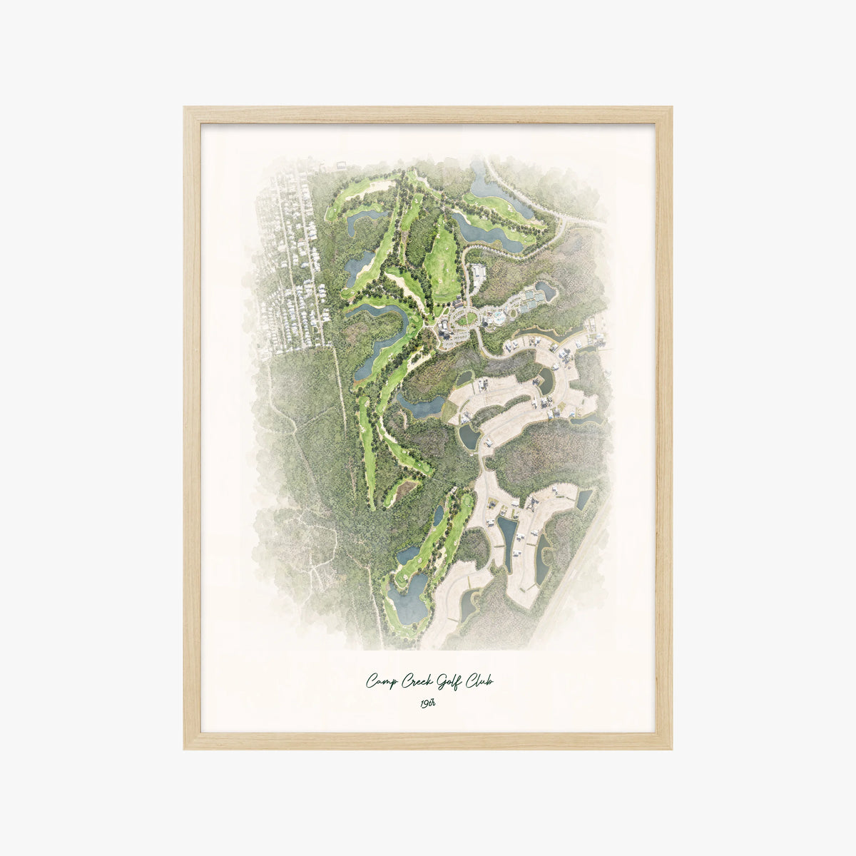 Camp Creek Golf Club wood frame