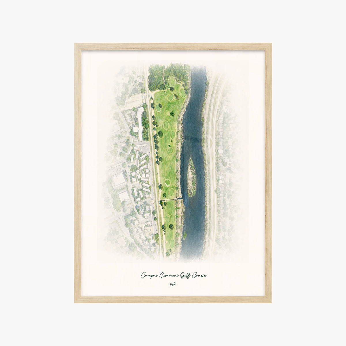 Campus Commons Golf Course wood frame