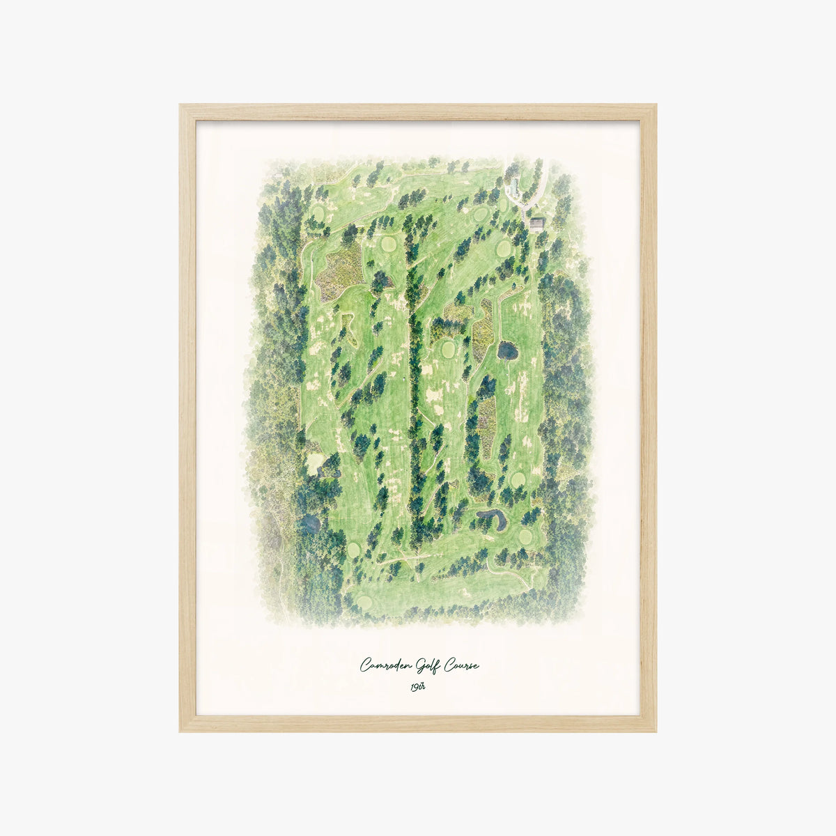 Camroden Golf Course wood frame