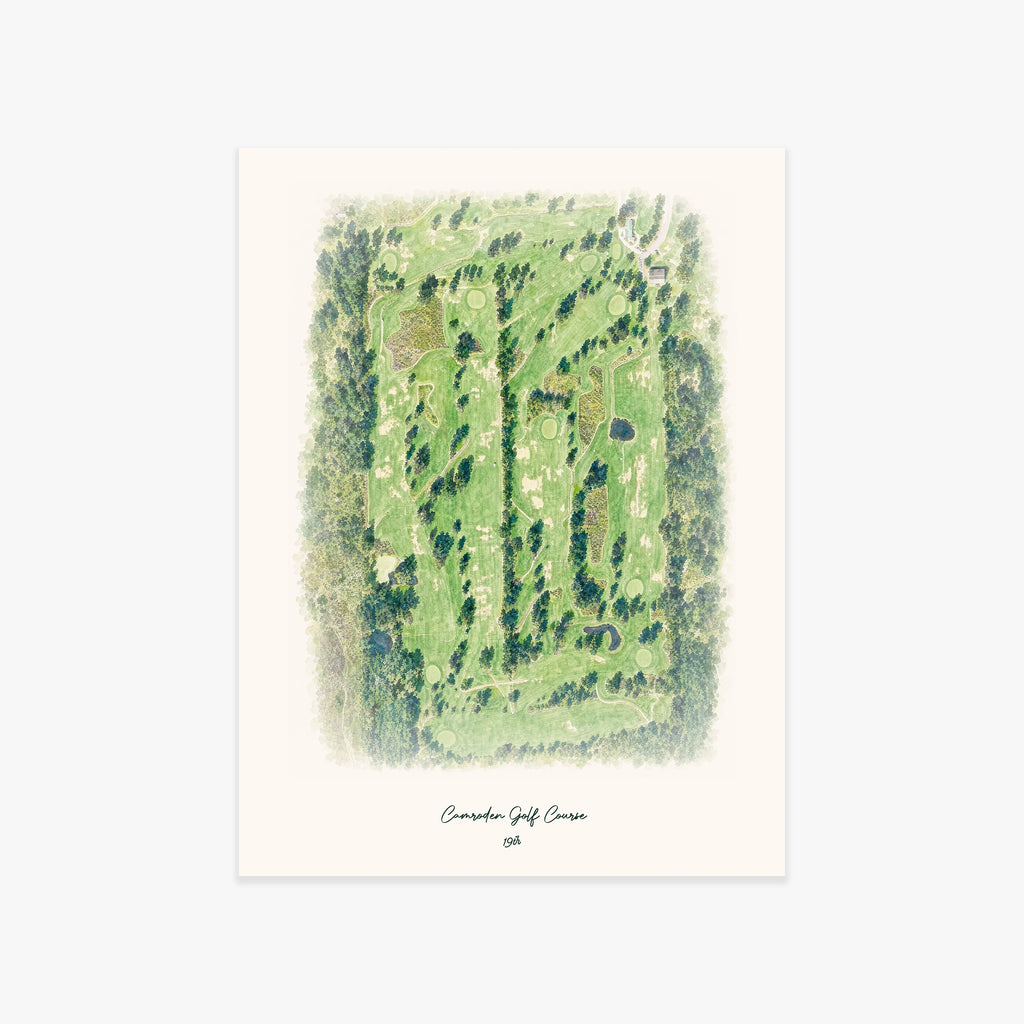 Camroden Golf Course printed artwork