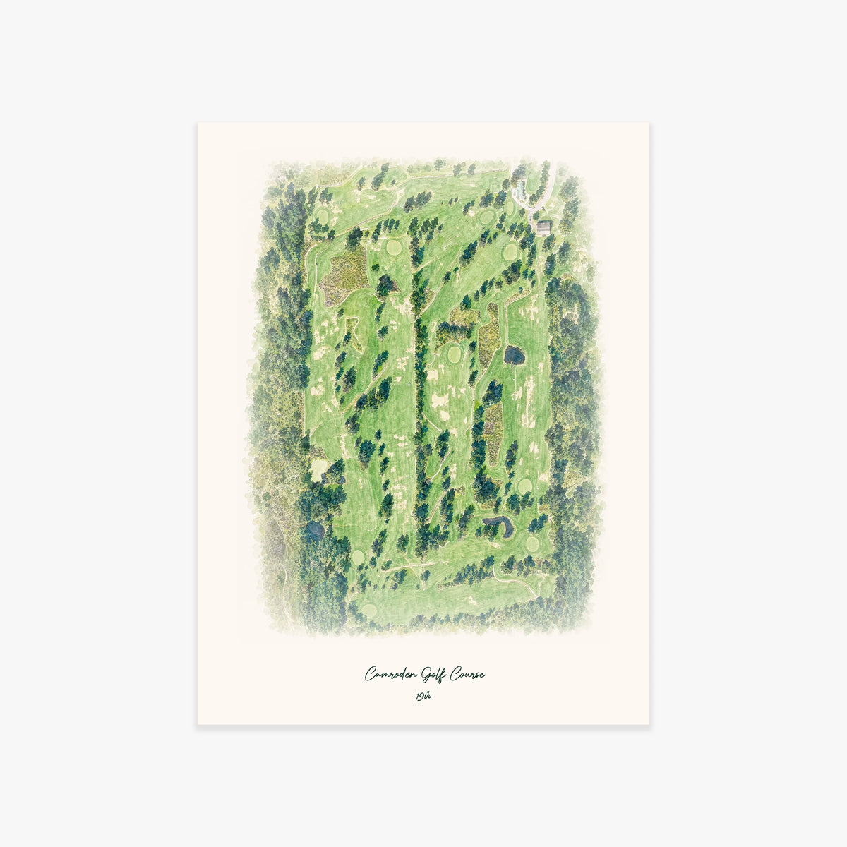 Camroden Golf Course printed artwork