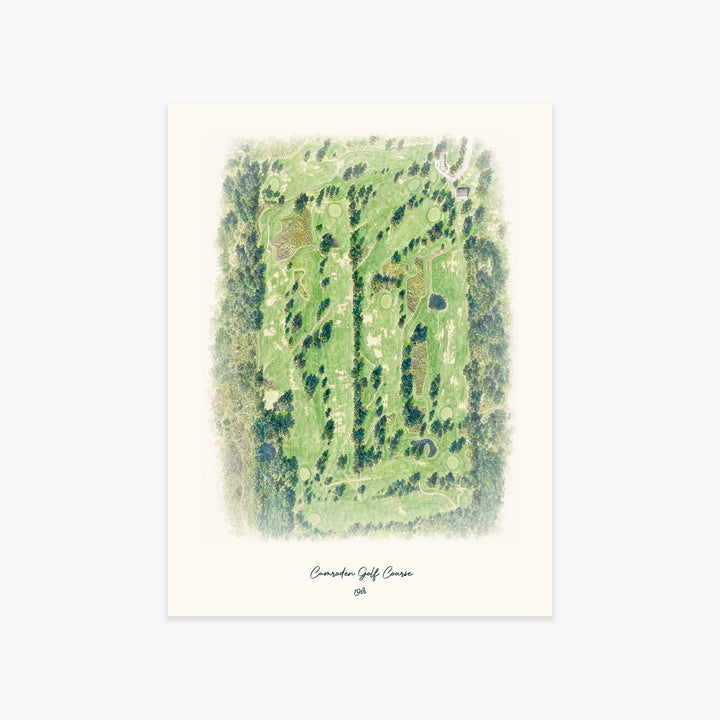 Camroden Golf Course printed artwork