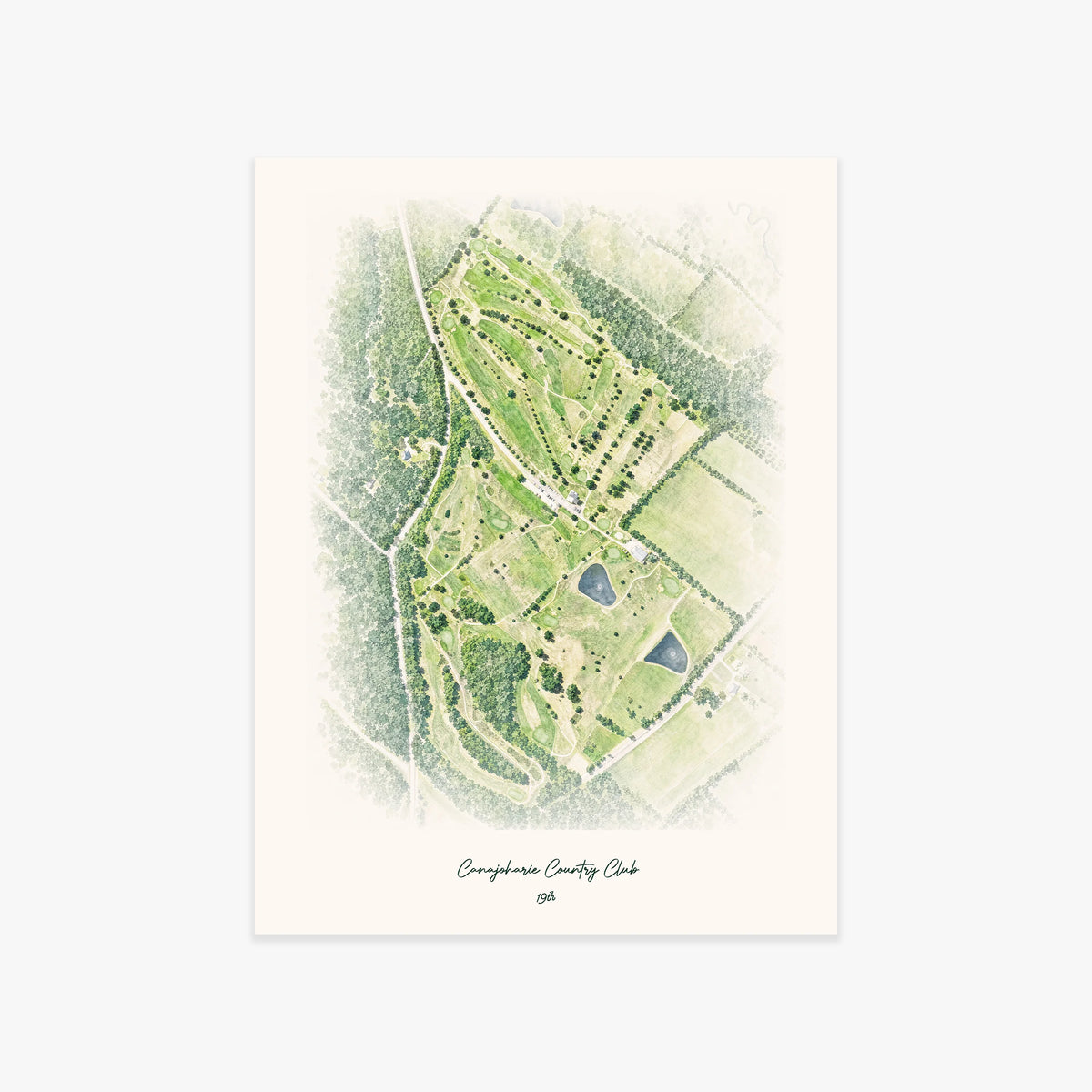 Canajoharie Country Club printed artwork