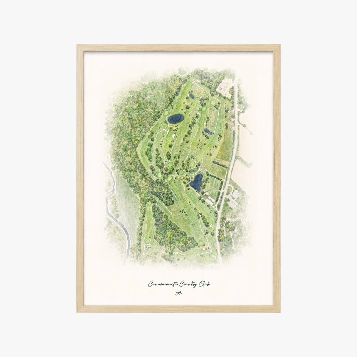 Canasawacta Country Club wood frame