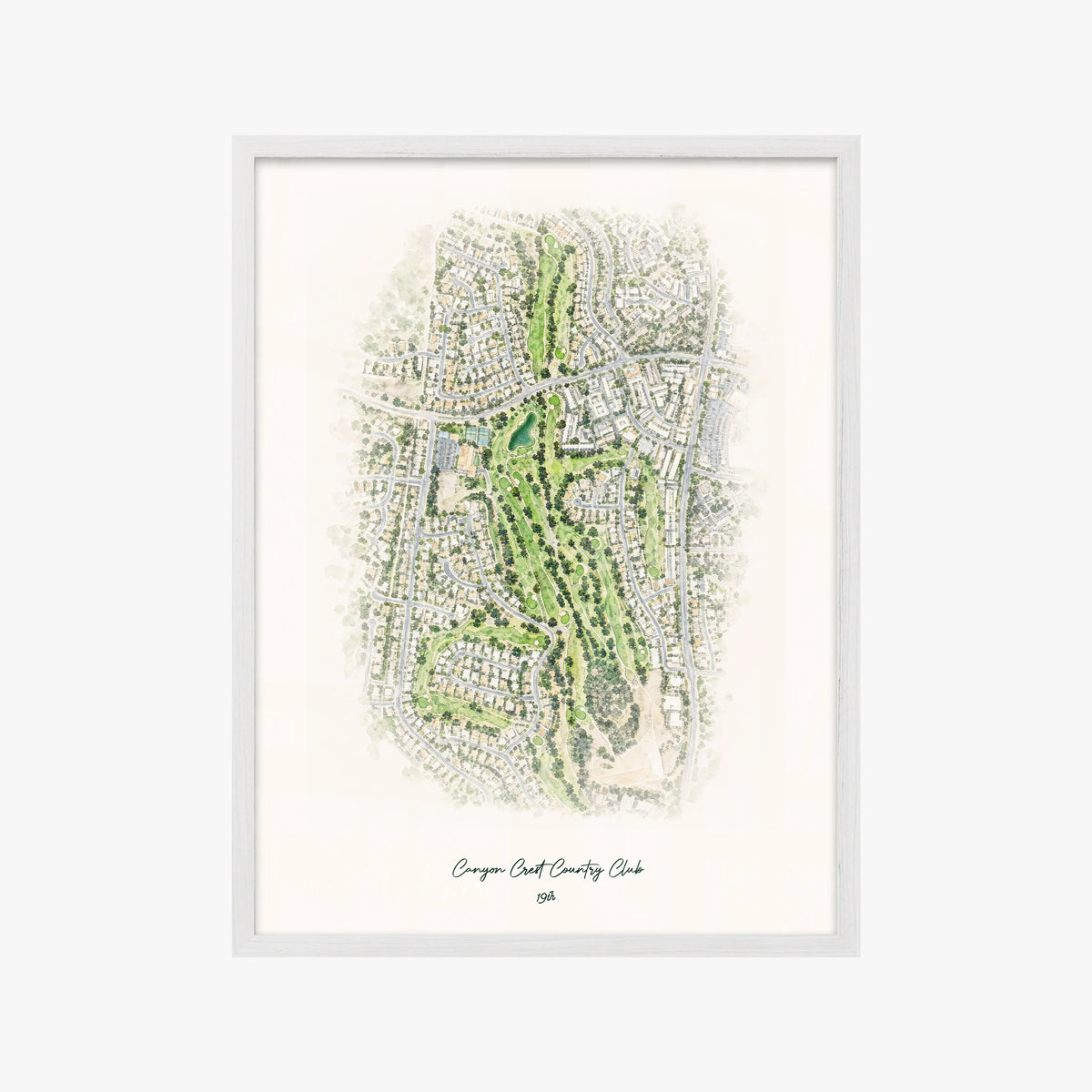 Canyon Crest Country Club white frame