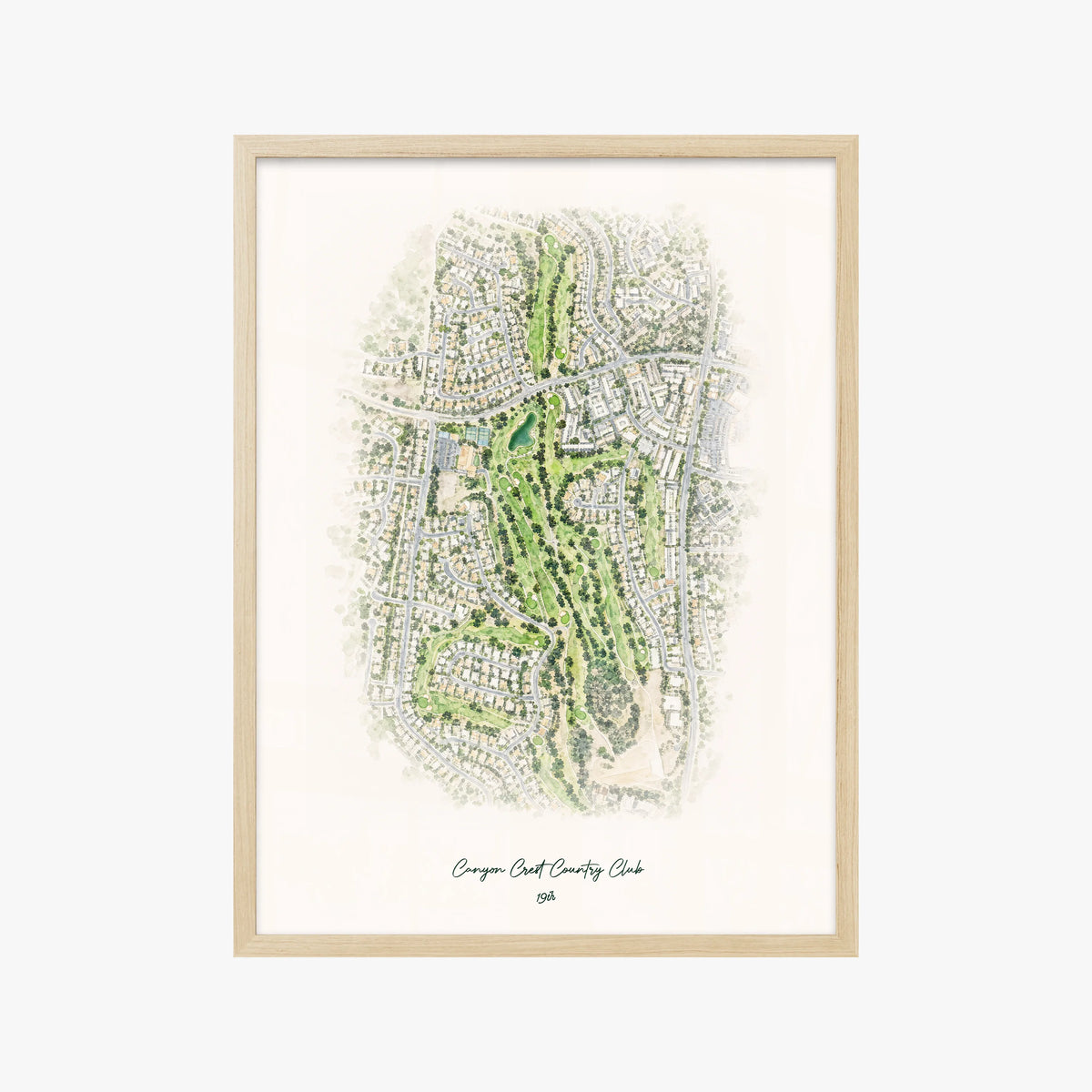 Canyon Crest Country Club wood frame