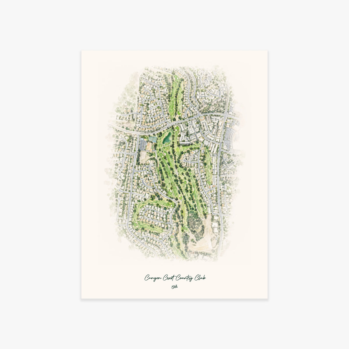 Canyon Crest Country Club printed artwork