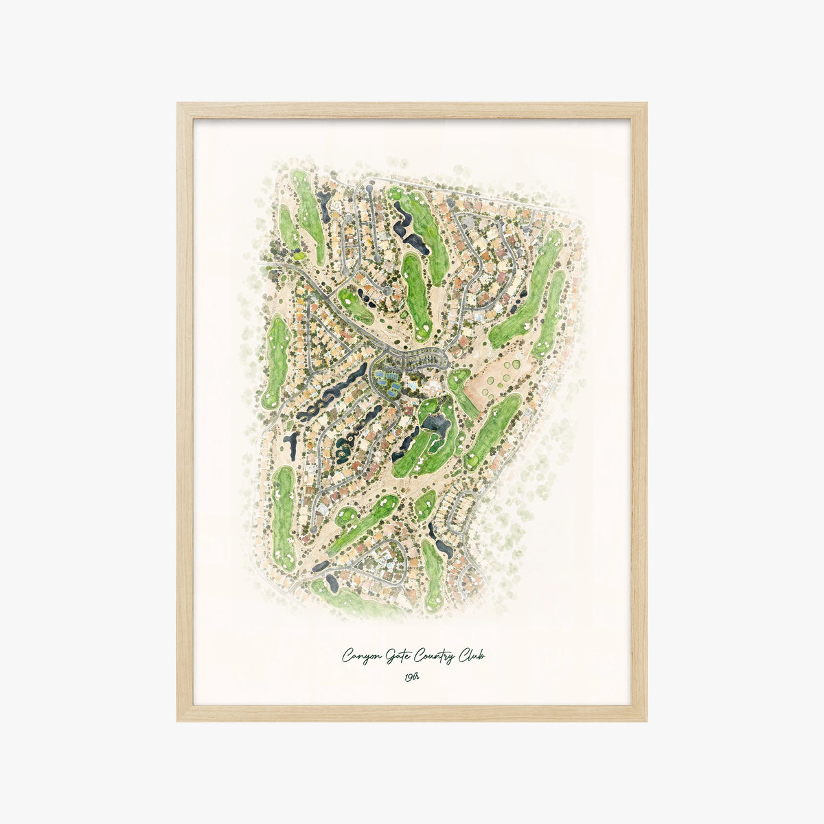 Canyon Gate Country Club wood frame