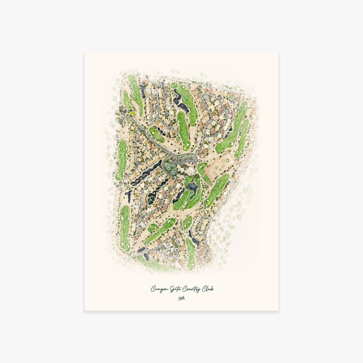 Canyon Gate Country Club printed artwork
