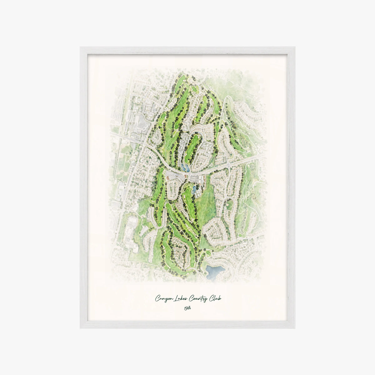 Canyon Lakes Country Club white frame