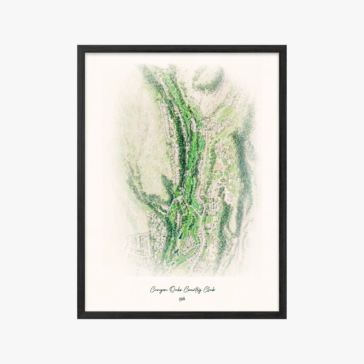 Canyon Oaks Country Club black frame