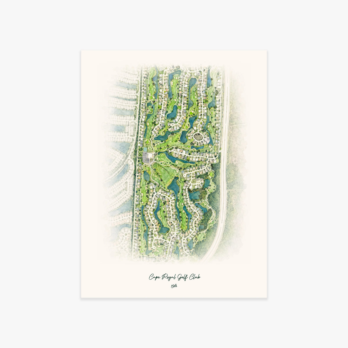 Cape Royal Golf Club printed artwork