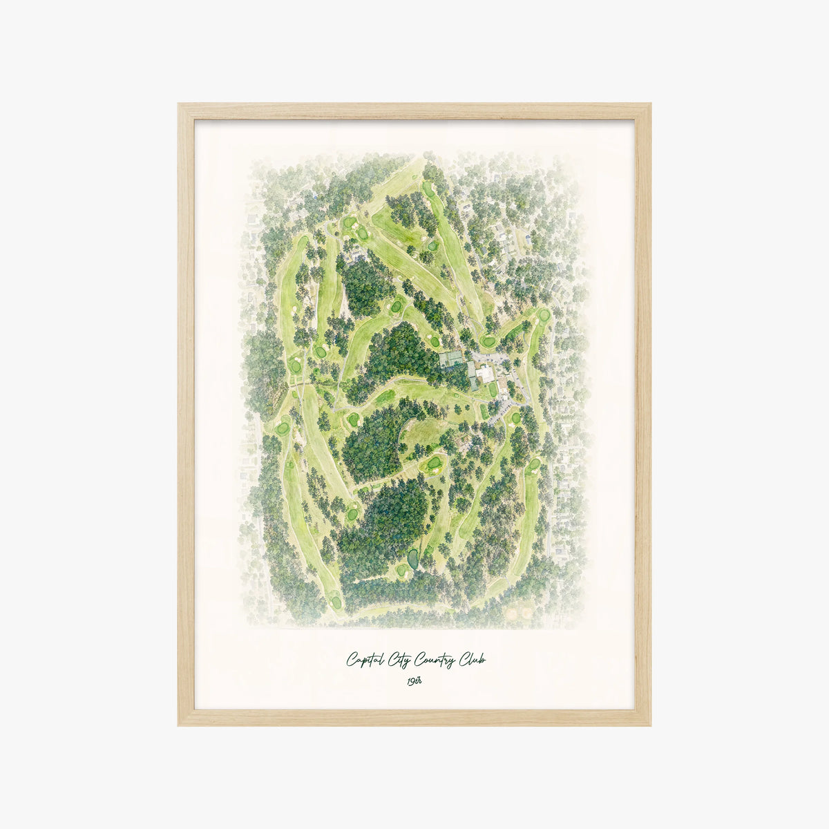Capital City Country Club wood frame