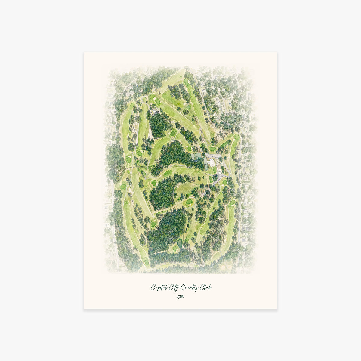Capital City Country Club printed artwork
