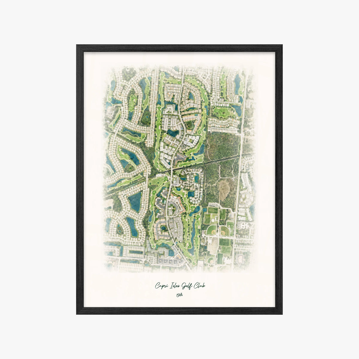 Capri Isles Golf Club black frame