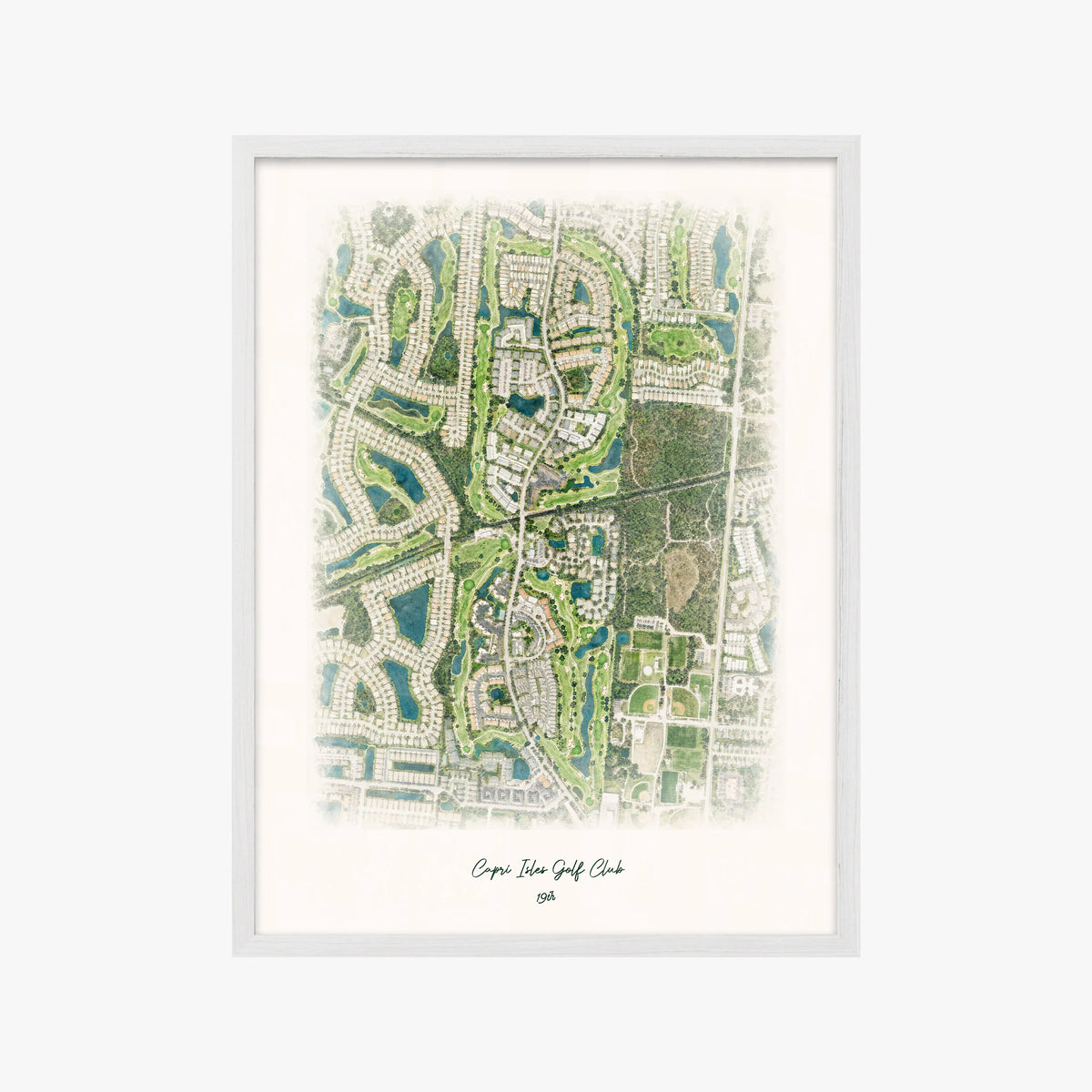 Capri Isles Golf Club white frame