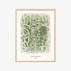 Capri Isles Golf Club wood frame