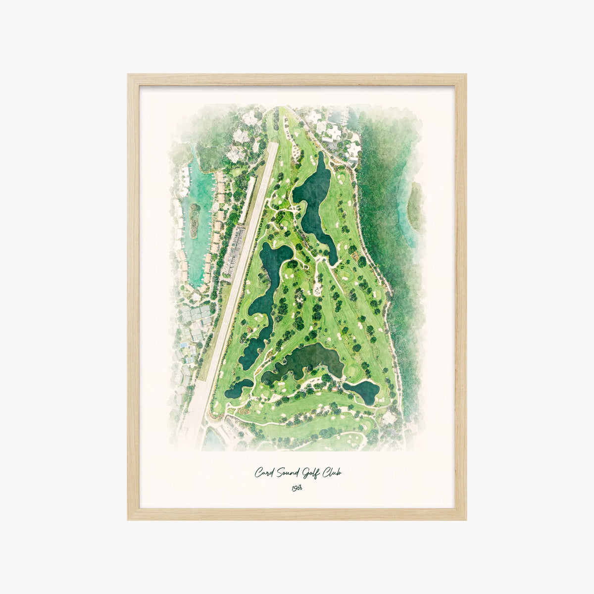 Card Sound Golf Club wood frame