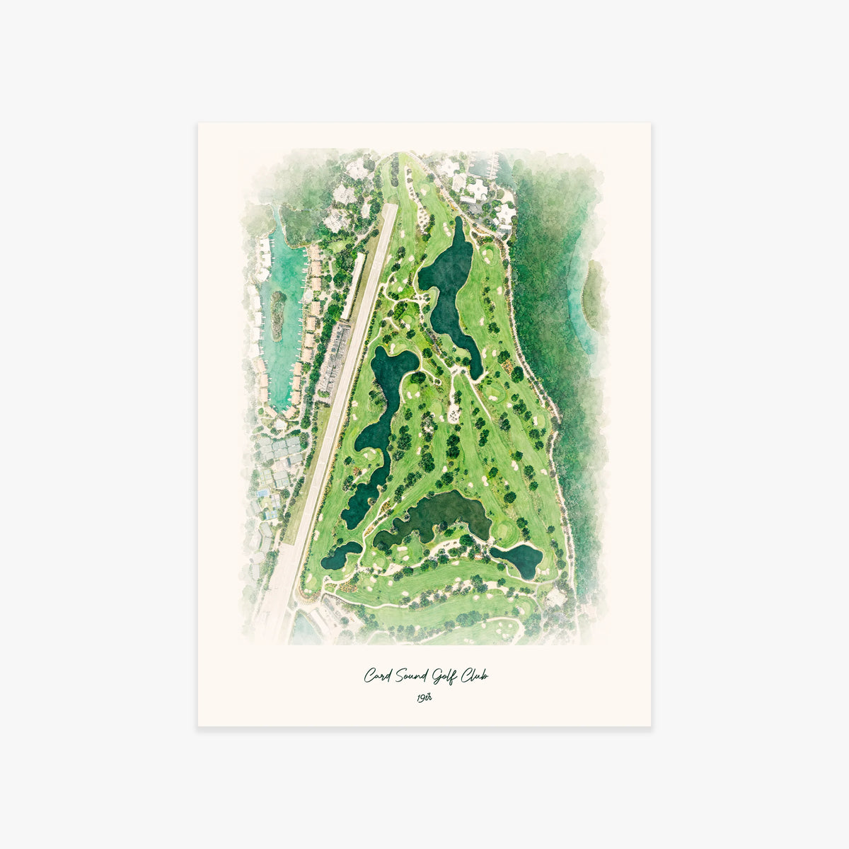 Card Sound Golf Club printed artwork