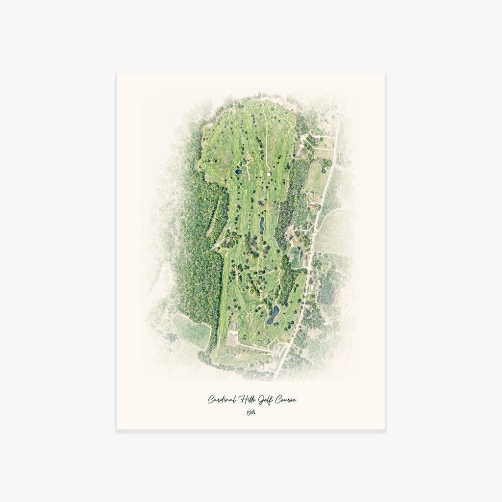 Cardinal Hills Golf Course printed artwork