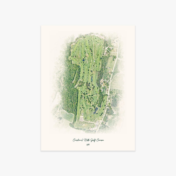 Cardinal Hills Golf Course printed artwork