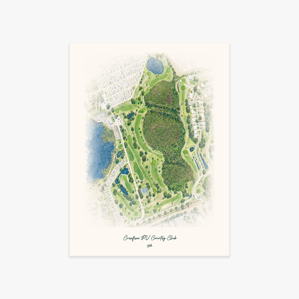 Carefree RV Country Club printed artwork
