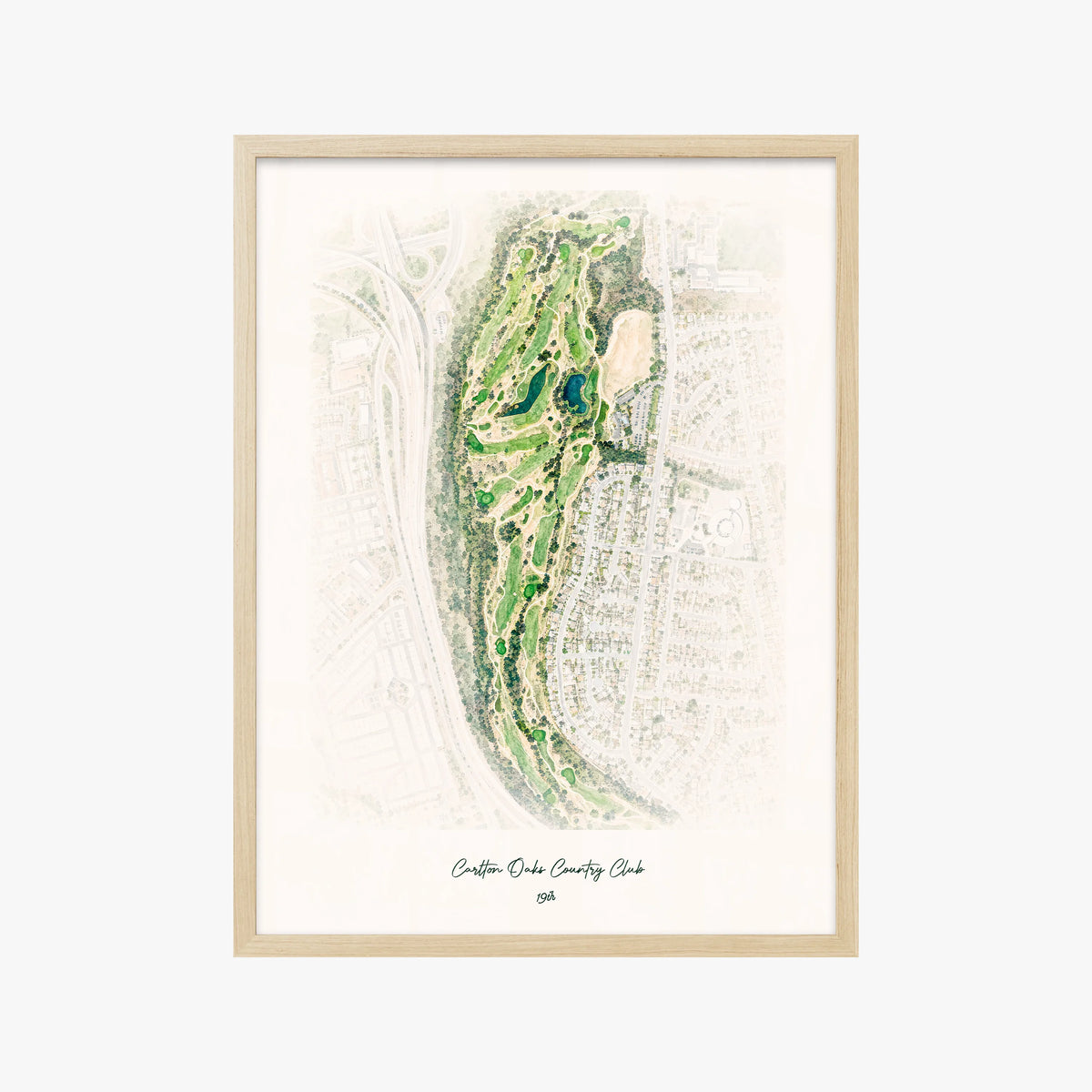 Carlton Oaks Country Club wood frame