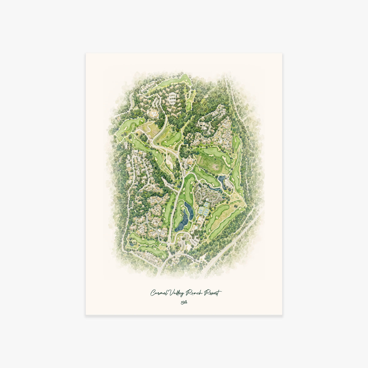 Carmel Valley Ranch Resort printed artwork