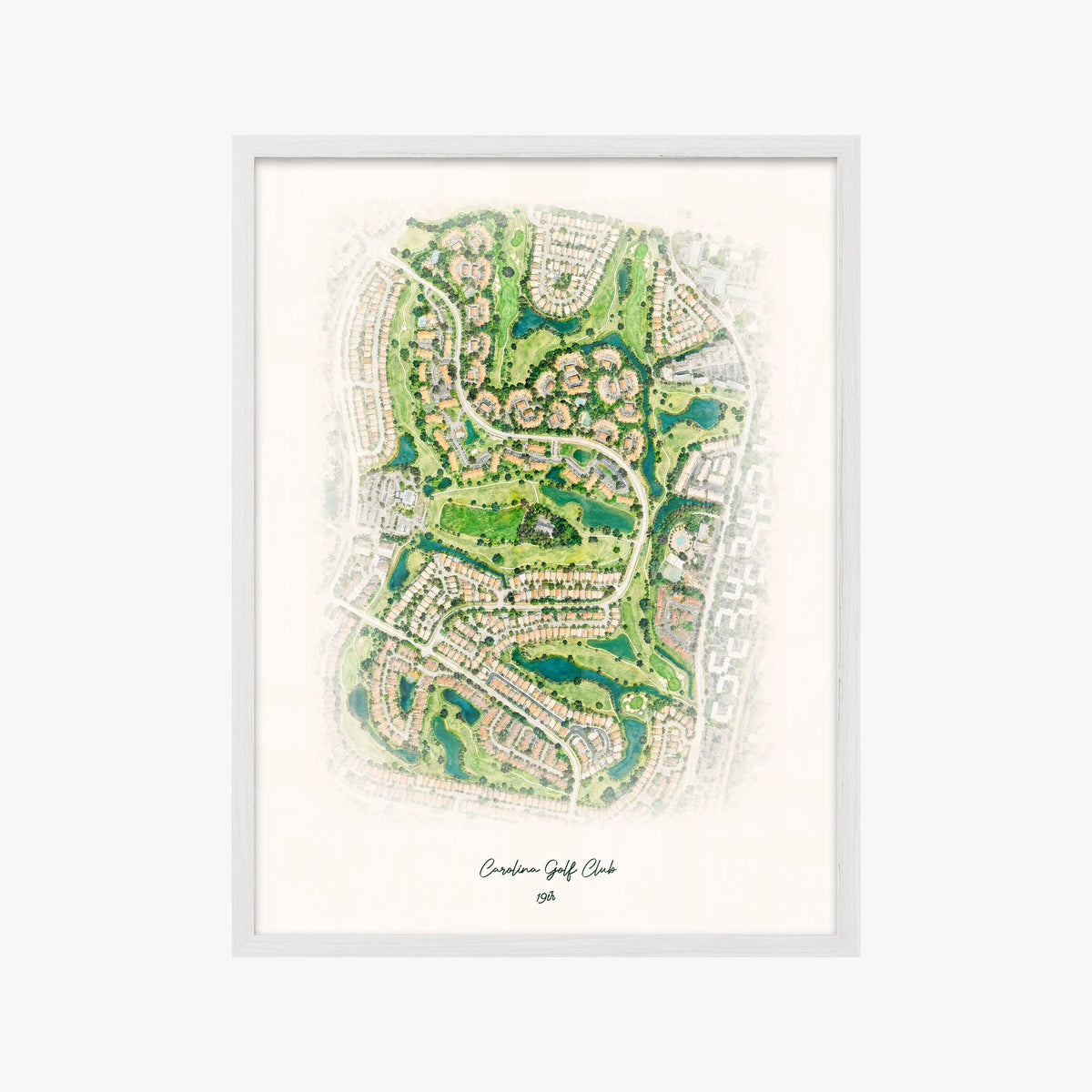 Carolina Golf Club white frame