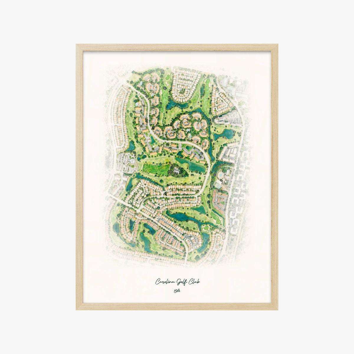 Carolina Golf Club wood frame
