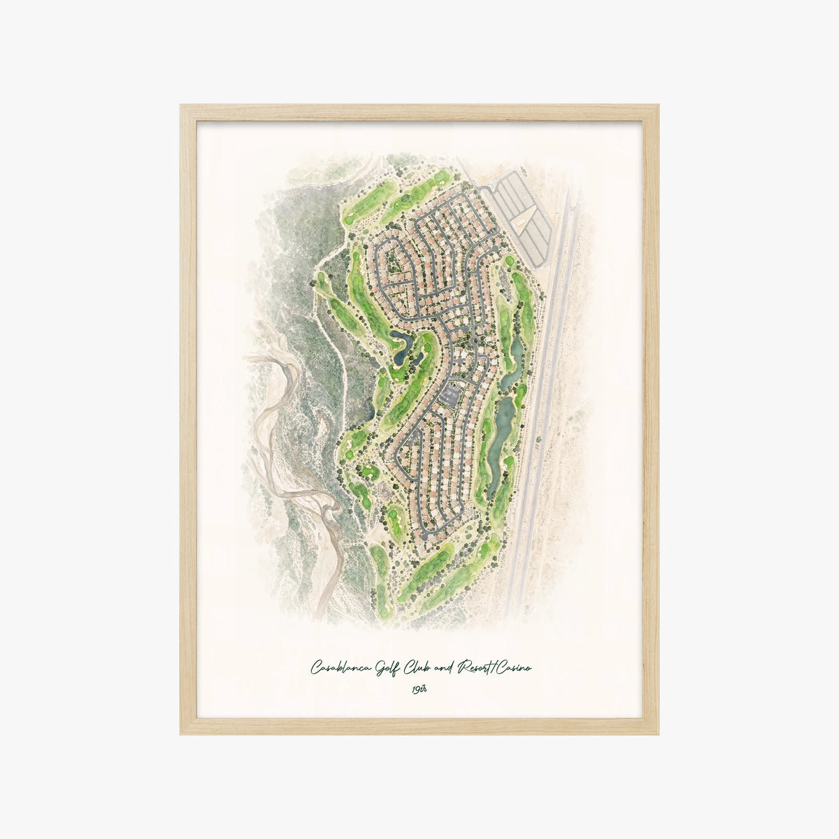 Casablanca Golf Club and Resort/Casino wood frame