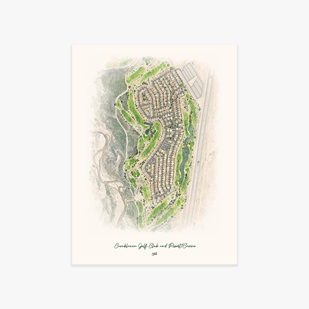 Casablanca Golf Club and Resort/Casino printed artwork