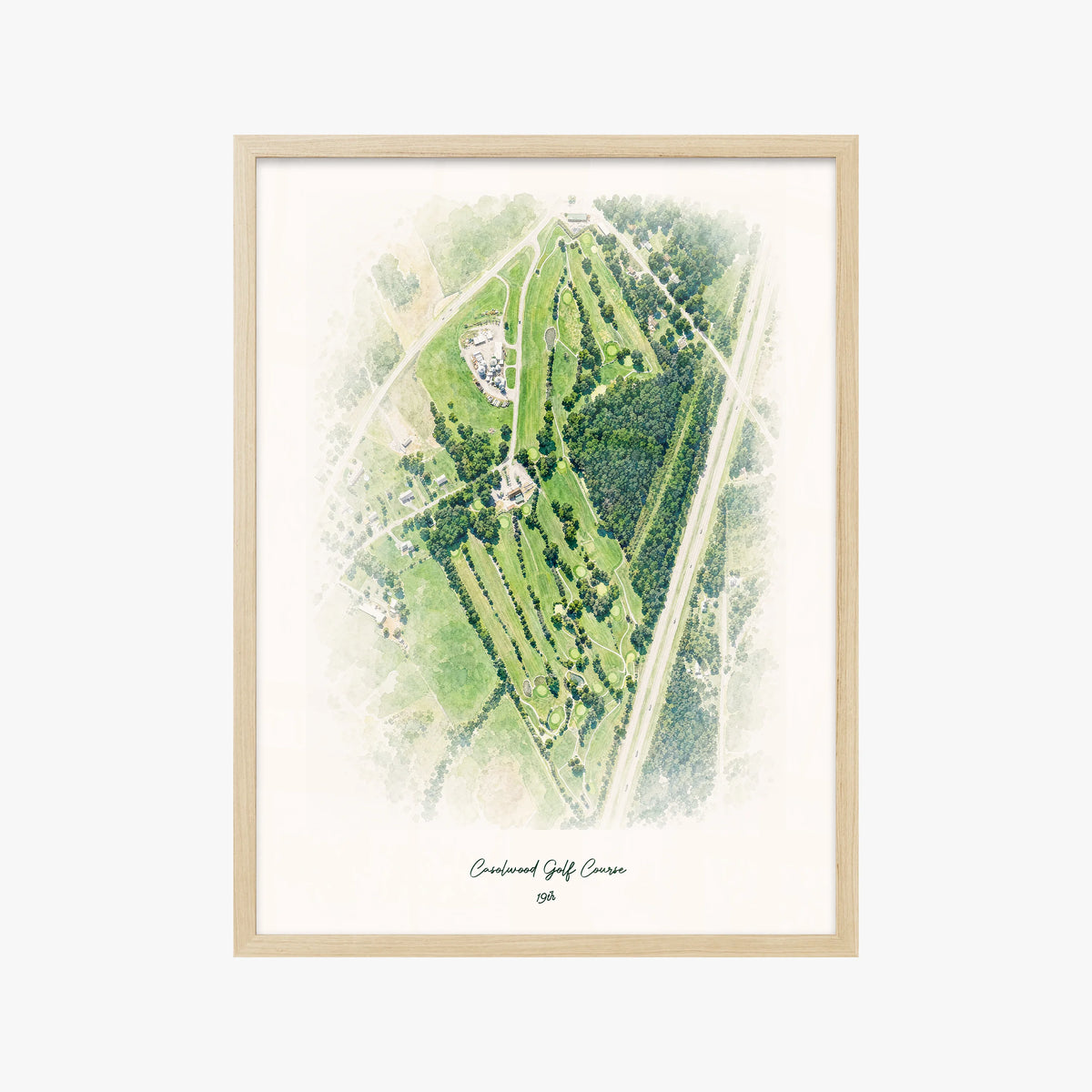 Casolwood Golf Course wood frame