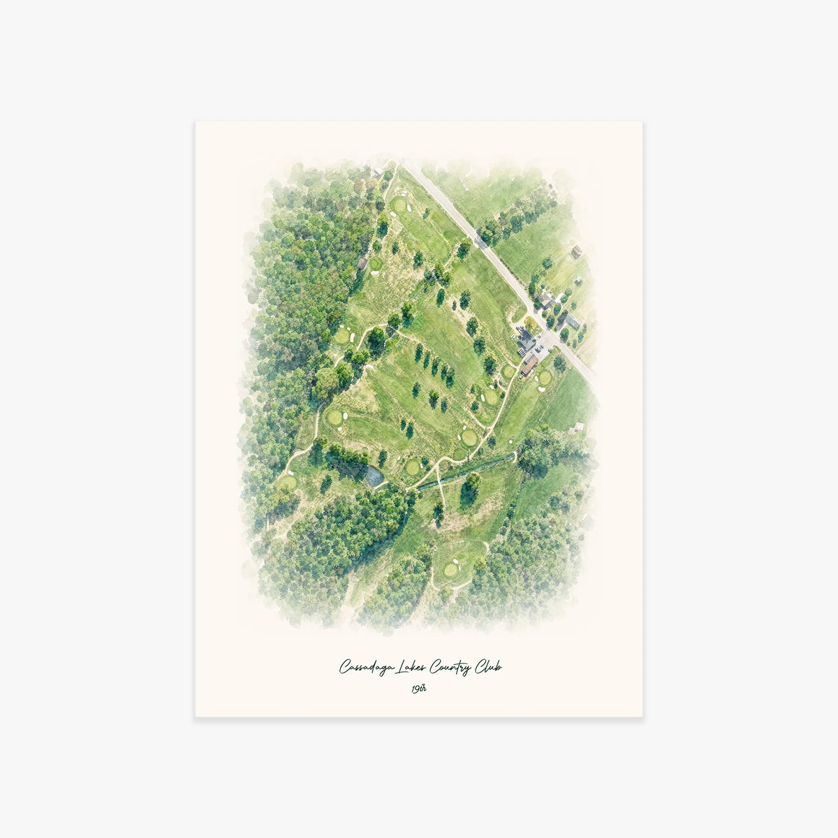 Cassadaga Lakes Country Club printed artwork