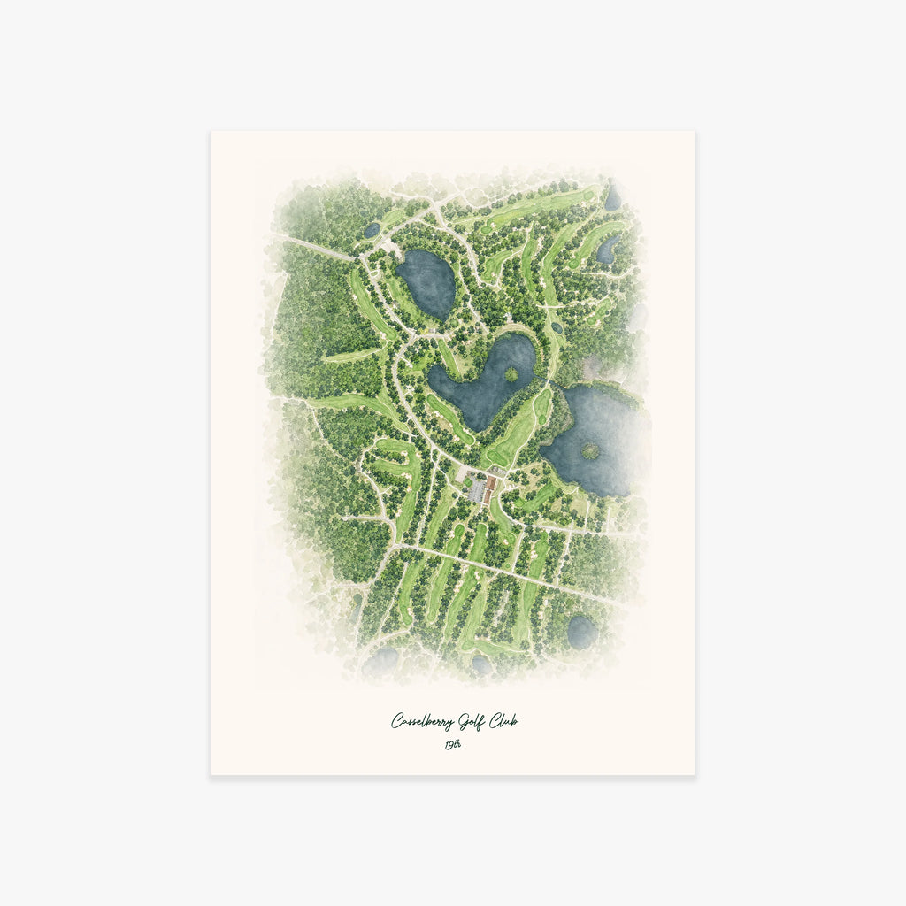 Casselberry Golf Club printed artwork