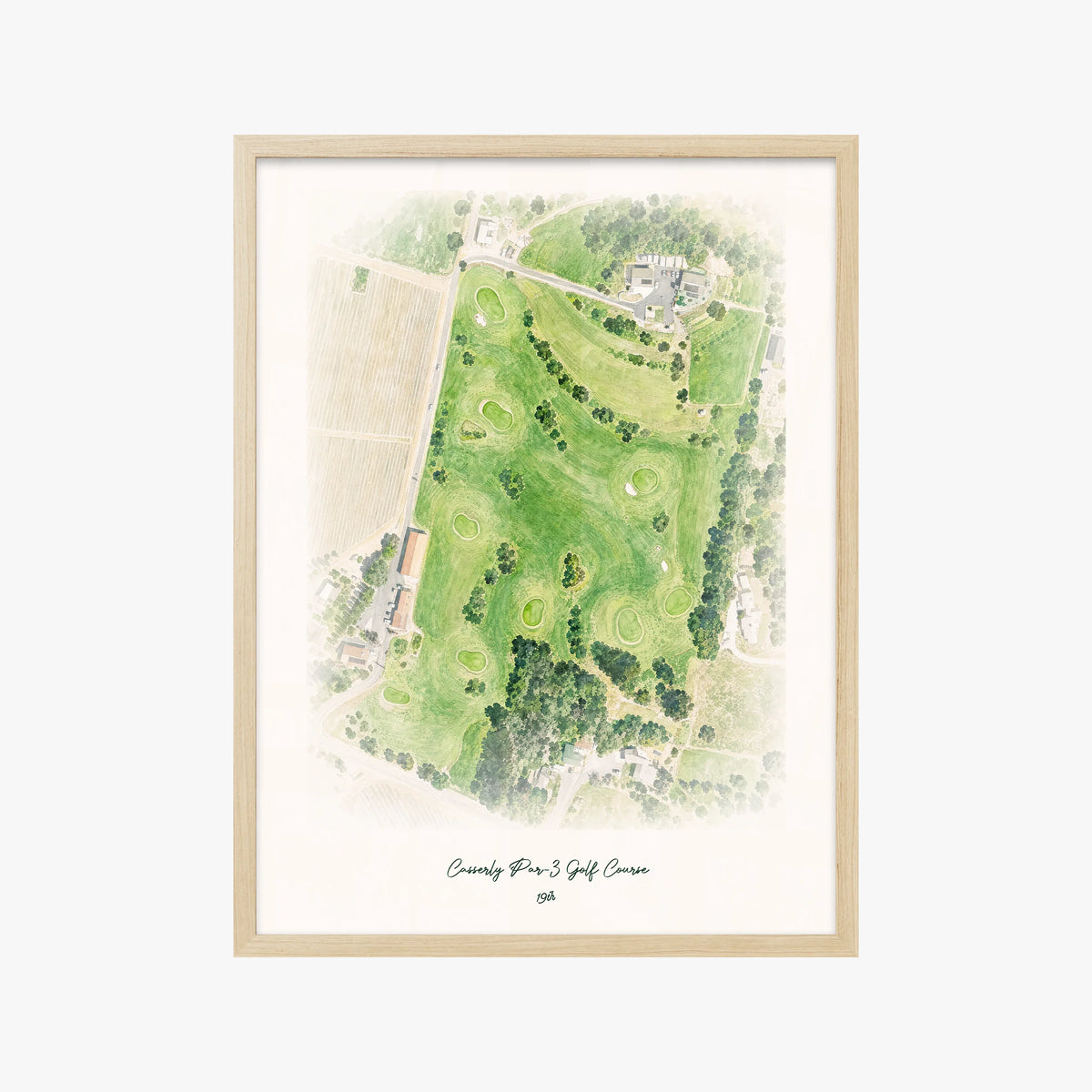 Casserly Par-3 Golf Course wood frame