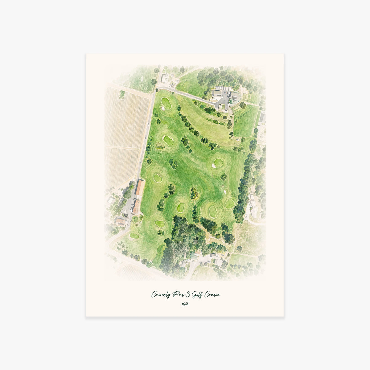Casserly Par-3 Golf Course printed artwork